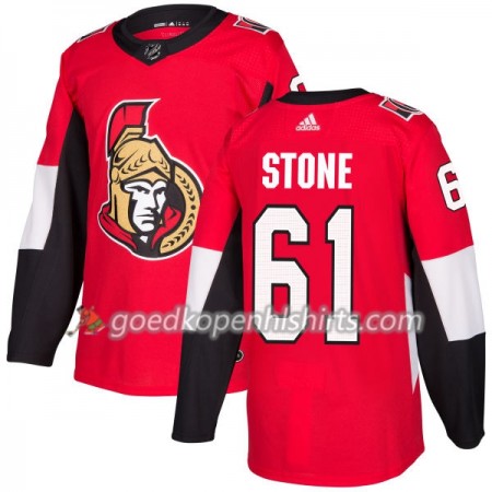 Ottawa Senators Mark Stone 61 Adidas 2017-2018 Rood Authentic Shirt - Mannen